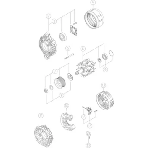 Alternátor MG 337 /MAHLE/ - obr. 2