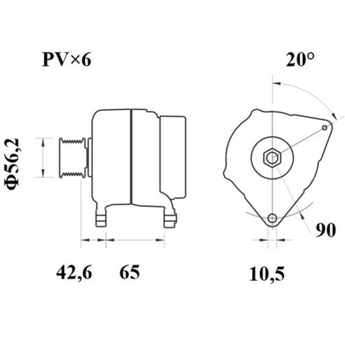 Alternátor MG 408 /MAHLE/ - obr. 4