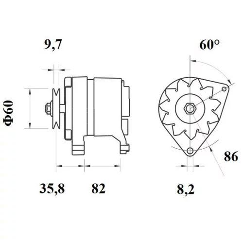 Alternátor MG 429 /MAHLE/ - obr. 4
