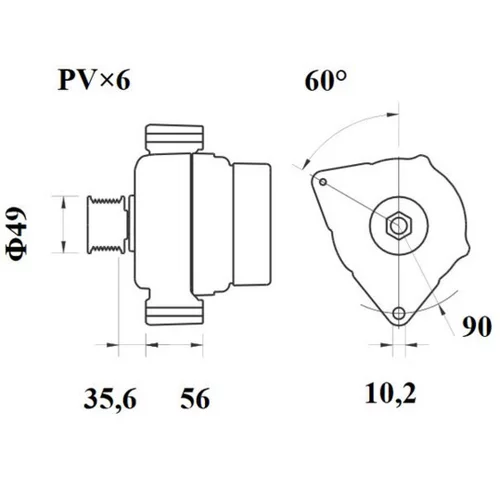 Alternátor MG 594 /MAHLE/ - obr. 4