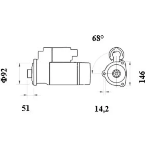 Štartér MS 1039 /MAHLE/ - obr. 1