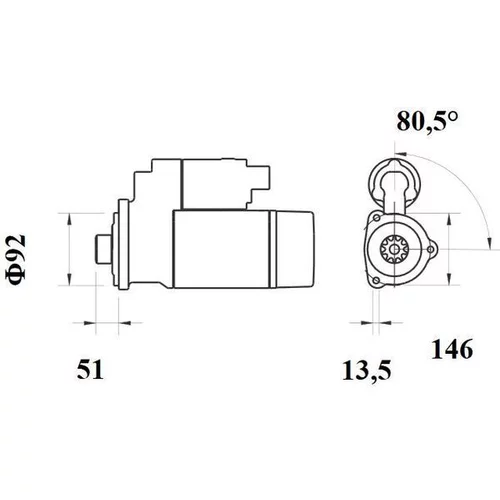 Štartér MS 757 /MAHLE/ - obr. 4