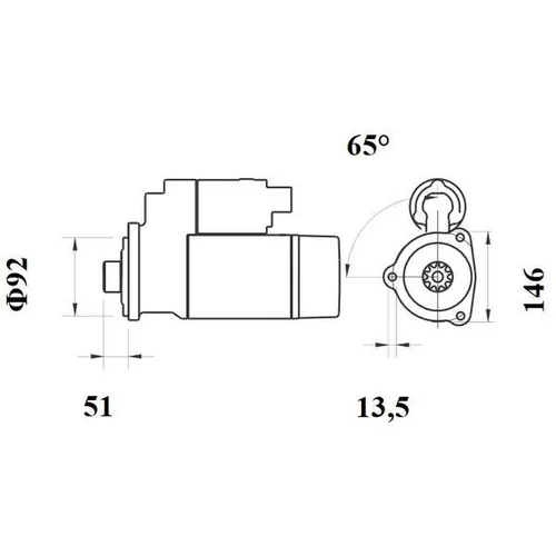 Štartér MS 758 /MAHLE/ - obr. 1