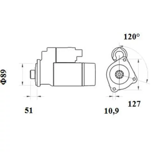 Štartér MS 882 /MAHLE/ - obr. 1