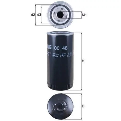 Olejový filter MAHLE OC 48