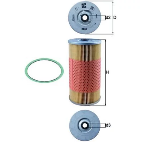 Olejový filter OX 80D /MAHLE/ - obr. 2