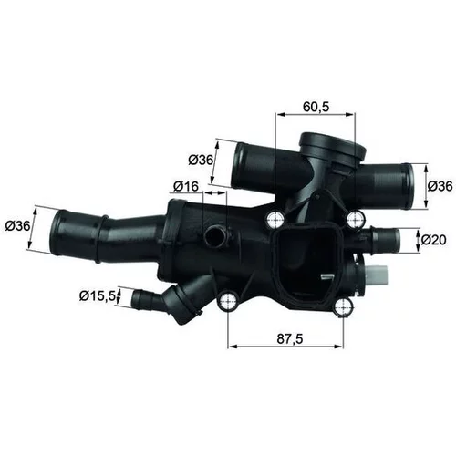 Termostat chladenia TH 44 83 /MAHLE/ - obr. 2