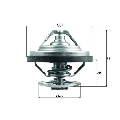 Termostat chladenia MAHLE TX 158 87