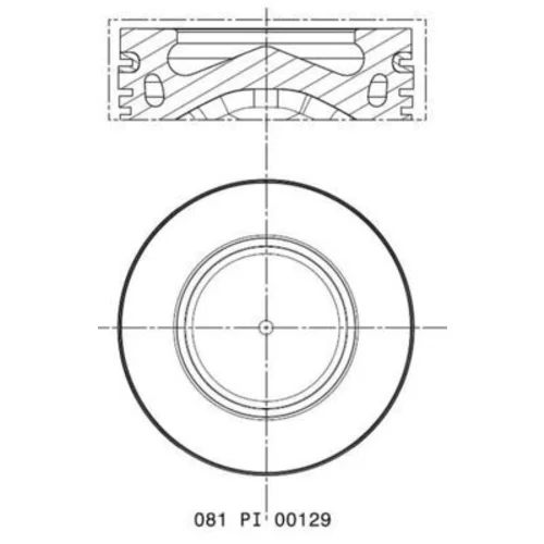 Piest MAHLE 081 PI 00129 000