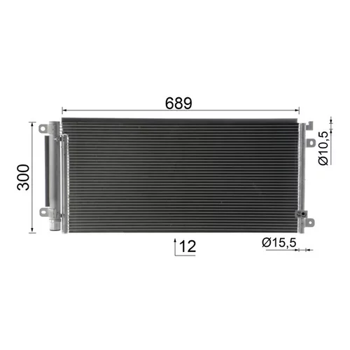 Kondenzátor klimatizácie AC 104 000P /MAHLE/ - obr. 9
