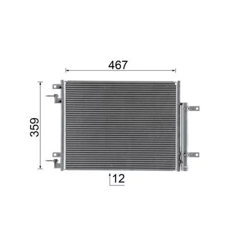 Kondenzátor klimatizácie AC 1048 000S /MAHLE/ - obr. 9