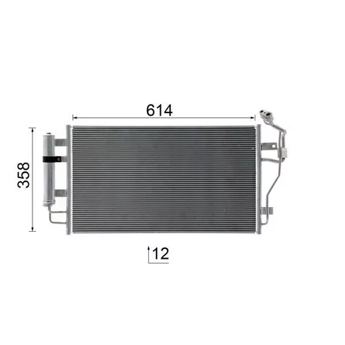 Kondenzátor klimatizácie AC 1089 000S /MAHLE/ - obr. 9
