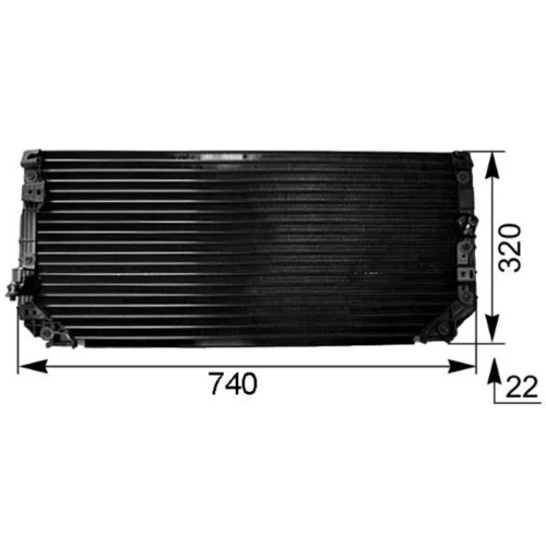 Kondenzátor klimatizácie AC 249 000S /MAHLE/ - obr. 1
