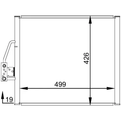 Kondenzátor klimatizácie AC 277 000S /MAHLE/ - obr. 1