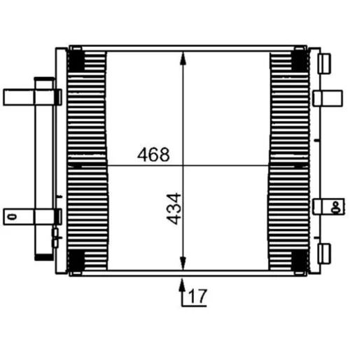 Kondenzátor klimatizácie MAHLE AC 362 000S