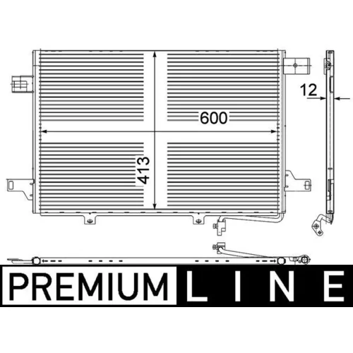 Kondenzátor klimatizácie MAHLE AC 452 000P