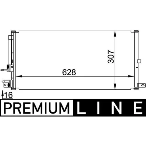 Kondenzátor klimatizácie MAHLE AC 694 000P