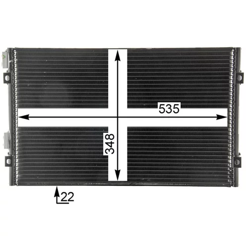 Kondenzátor klimatizácie AC 820 000P /MAHLE/ - obr. 7
