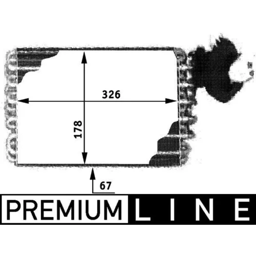 Výparník klimatizácie AE 32 000P /MAHLE/