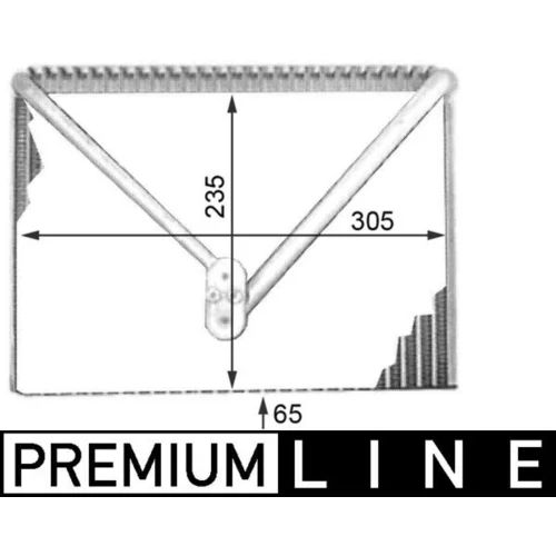 Výparník klimatizácie MAHLE AE 50 000P