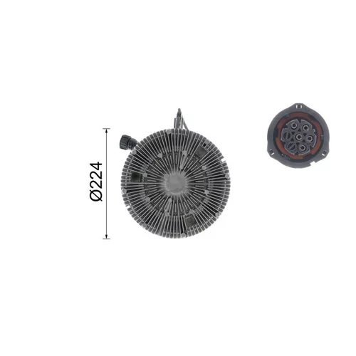 Spojka ventilátora chladenia CFC 189 000P /MAHLE/ - obr. 11