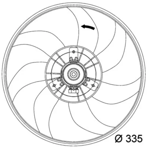 Ventilátor chladenia motora CFF 120 000P /MAHLE/ - obr. 1