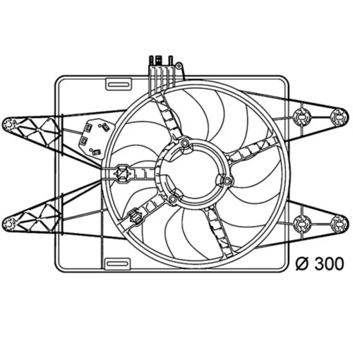 Ventilátor chladenia motora CFF 144 000P /MAHLE/ - obr. 3