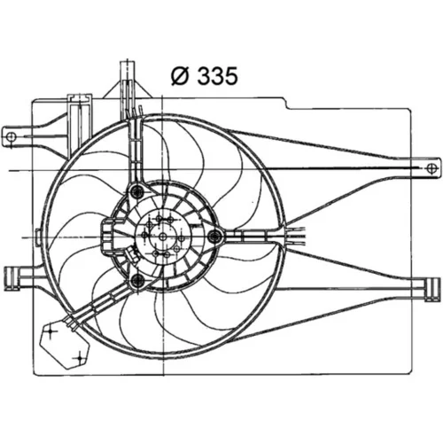Ventilátor chladenia motora CFF 203 000P /MAHLE/ - obr. 1