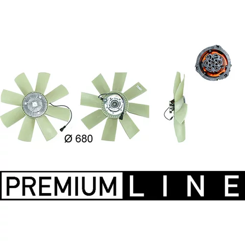 Ventilátor chladenia motora MAHLE CFF 439 000P