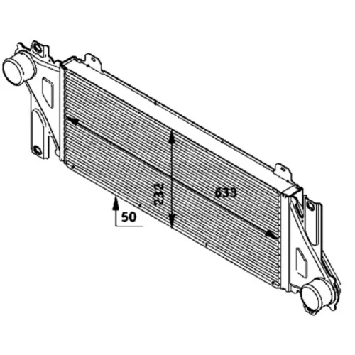 Chladič plniaceho vzduchu CI 117 000P /MAHLE/ - obr. 1