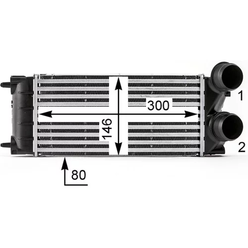 Chladič plniaceho vzduchu CI 528 000P /MAHLE/ - obr. 7