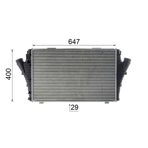 Chladič plniaceho vzduchu CI 548 000P /MAHLE/ - obr. 12