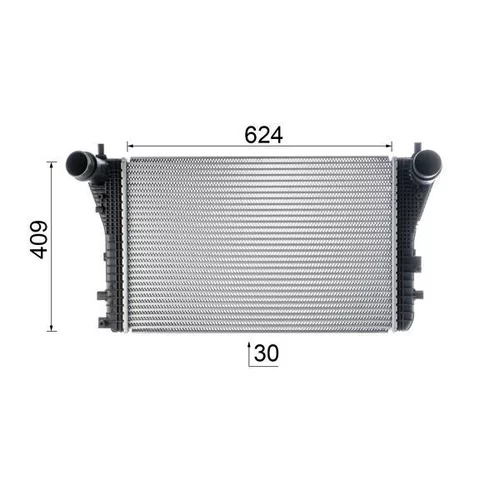 Chladič plniaceho vzduchu CI 555 000P /MAHLE/ - obr. 12