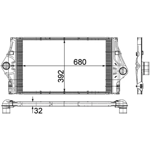 Chladič plniaceho vzduchu CI 59 000P /MAHLE/ - obr. 3