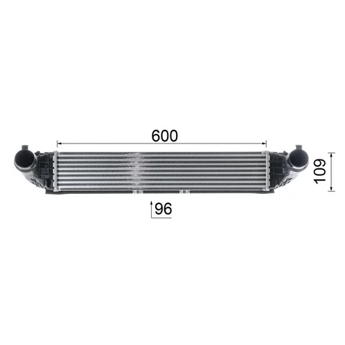 Chladič plniaceho vzduchu CI 615 000P /MAHLE/ - obr. 13