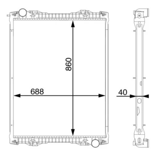 Chladič motora MAHLE CR 1175 000S