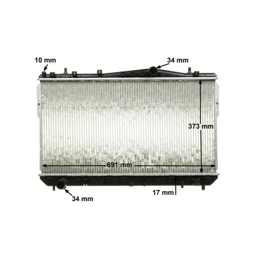 Chladič motora CR 1312 000P /MAHLE/ - obr. 8