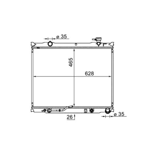 Chladič motora CR 1581 000S /MAHLE/ - obr. 1