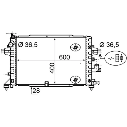Chladič motora MAHLE CR 1858 000S
