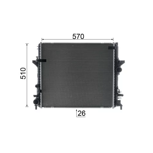 Chladič motora CR 1929 000P /MAHLE/ - obr. 9