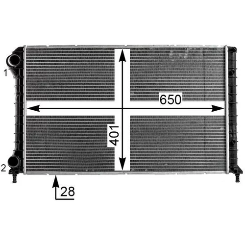 Chladič motora CR 1990 000P /MAHLE/ - obr. 7