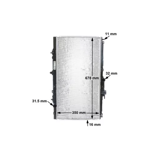 Chladič motora CR 202 000S /MAHLE/ - obr. 17