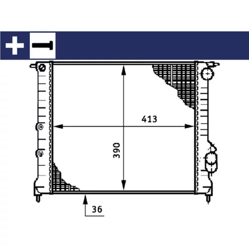 Chladič motora MAHLE CR 209 000S