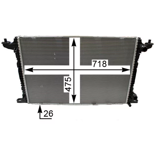 Chladič motora CR 2179 000P /MAHLE/ - obr. 2