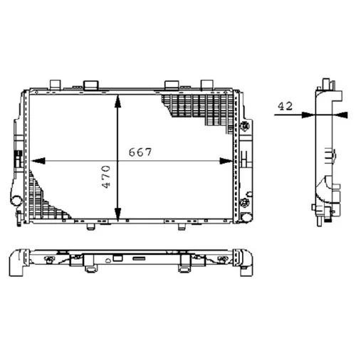 Chladič motora CR 247 000S /MAHLE/ - obr. 17