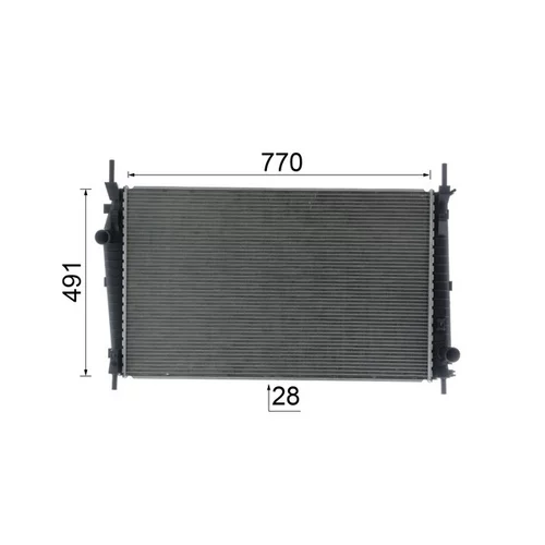 Chladič motora CR 2589 000P /MAHLE/ - obr. 10