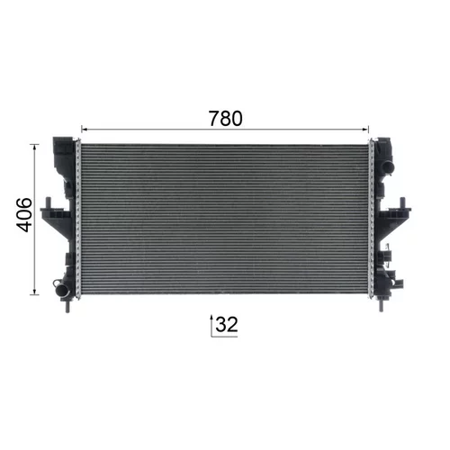 Chladič motora CR 2638 000P /MAHLE/ - obr. 16
