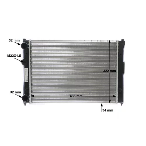 Chladič motora CR 272 000S /MAHLE/ - obr. 16