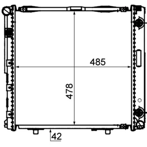 Chladič motora CR 292 000P /MAHLE/ - obr. 1