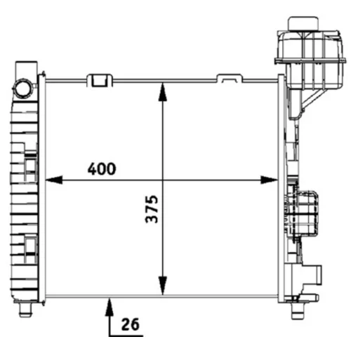 Chladič motora CR 322 000S /MAHLE/ - obr. 18